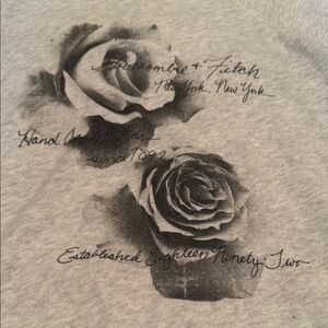 Abercrombie and Fitch Roses Grey Sweatshirt
